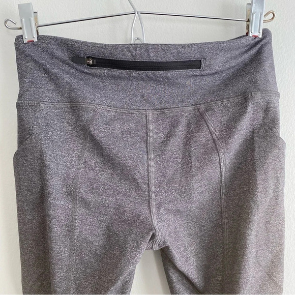 LULULEMON Pace Rival Crop *22" Heathered  Black / Black Size 4 - Picture 10 of 15
